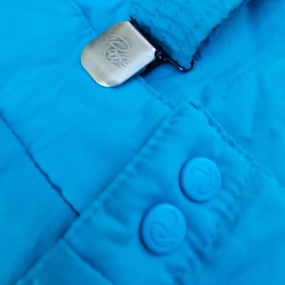 Roffe Mens Vertical Ski Pants M Removable Bib Blue Nylon Aprés Mens Verticle 34 - Picture 10 of 16